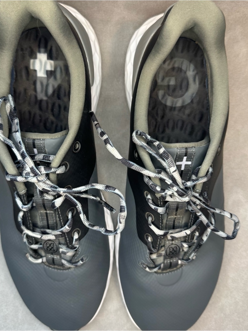 G/FORE G.112 Golf Shoes Men’s Size 12.5 Gray Black Waterproof Spikeless - Picture 7 of 12